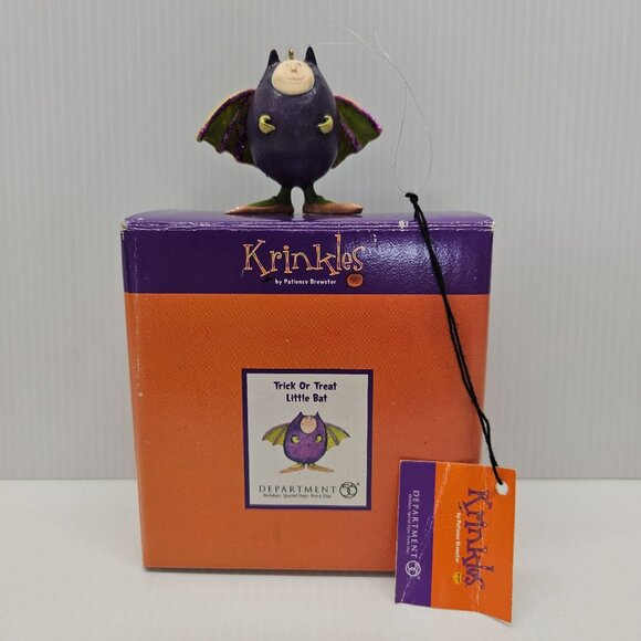 Dept 56 Krinkles Patience Brewster Trick or Treat Little Bat Halloween Ornament - Picture 1 of 5